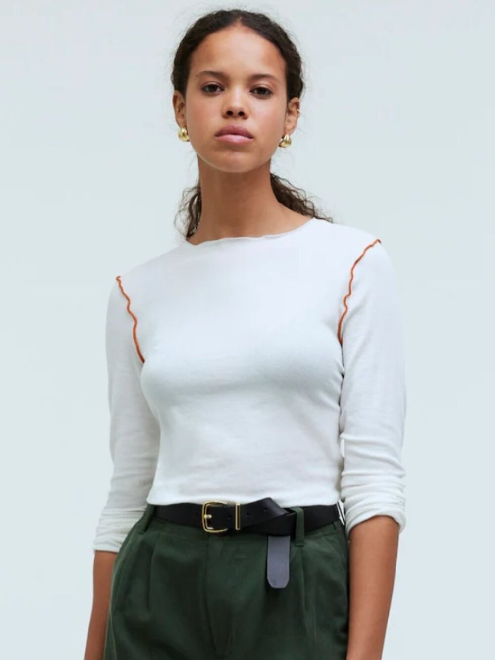 Madewell Contrast-Stitched Crewneck Tee